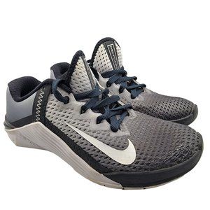 Nike Metcon 6 Womens Size 6 Crossfit Running Gray Black Tennis Shoes DJ3073-001